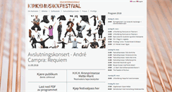 Desktop Screenshot of kirkemusikkfestivalen.no