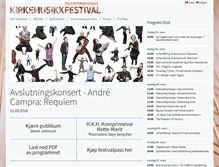 Tablet Screenshot of kirkemusikkfestivalen.no